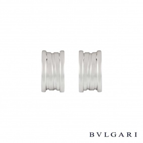 Bvlgari 18k White Gold B.Zero1 Earrings